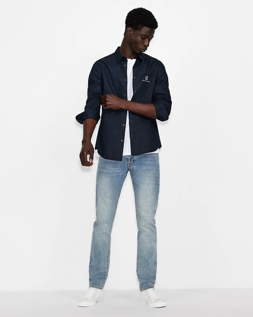 Armani shop denim shirt
